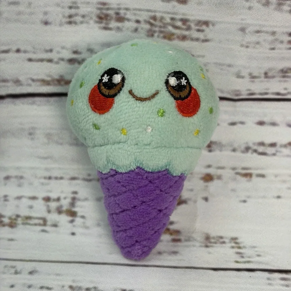Squeezamals Desserts Ice Cream Cone Plush Stuffed Animal Squishy 4.5